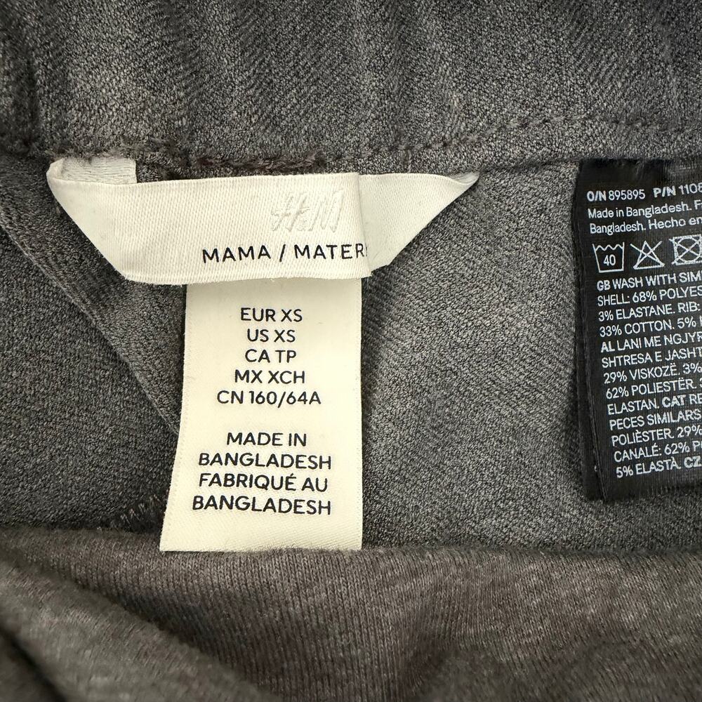H&M Mama Slacks charcoal gray maternity pants - Picture 10 of 11